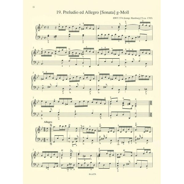 Brenreiter Hndel Leichte Klavierstücke