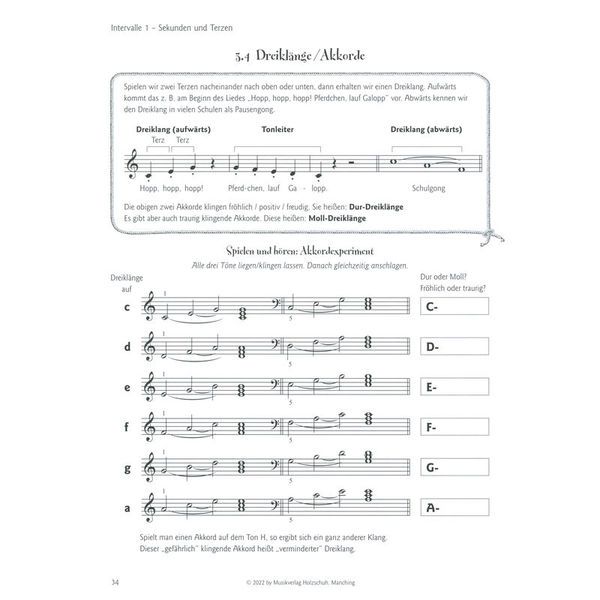 Holzschuh Verlag Tastenforscher Blattspiel