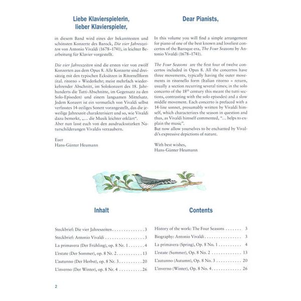 Schott Vivaldi Jahreszeiten Piano