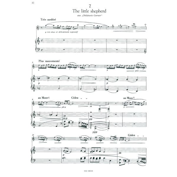 Universal Edition Debussy Ausgewhlte Stücke