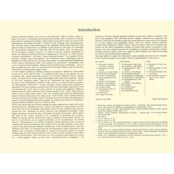 Breitkopf & Hrtel Walther Smtliche Orgelwerke 3