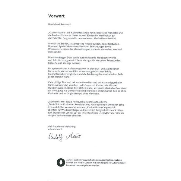 Schott Clarinettissimo 1