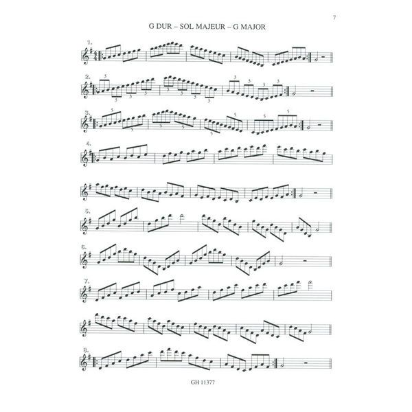 Edition Hug Iwan Roth Tonleitern Saxophon