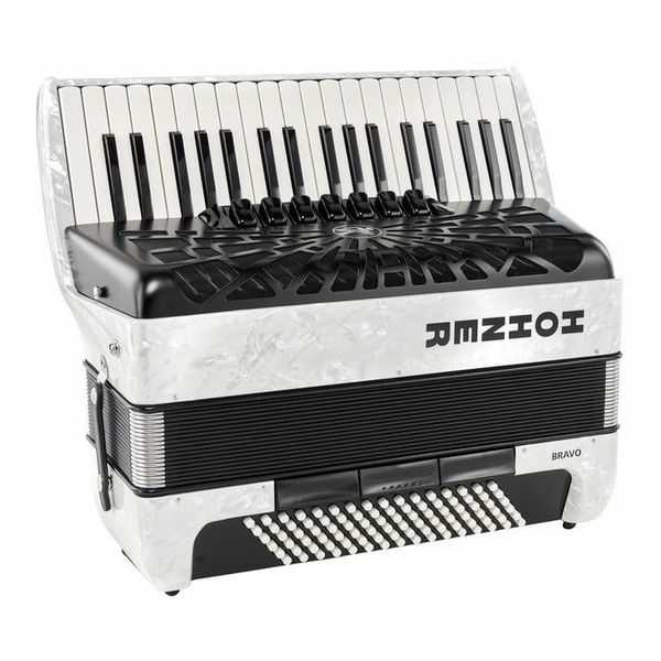 Hohner Bravo III 96 silent key white