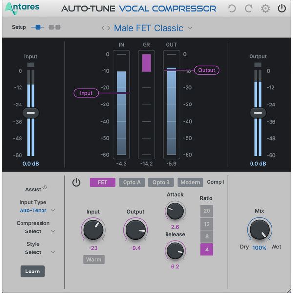 Antares AutoTune Vocal Compressor