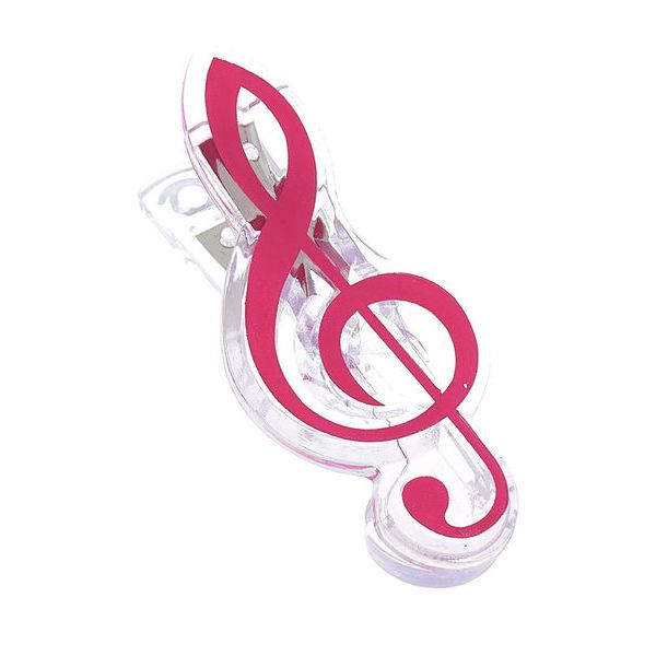agifty Music Clip Violin Clef Pink