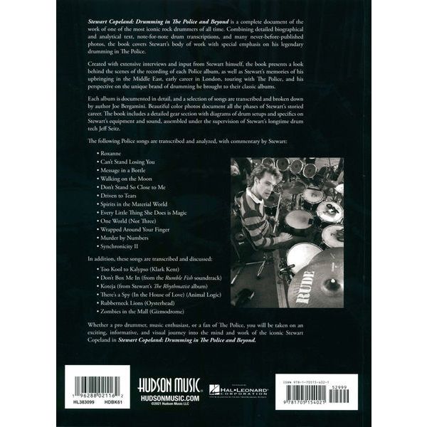 Hudson Music Stewart Copeland Drums