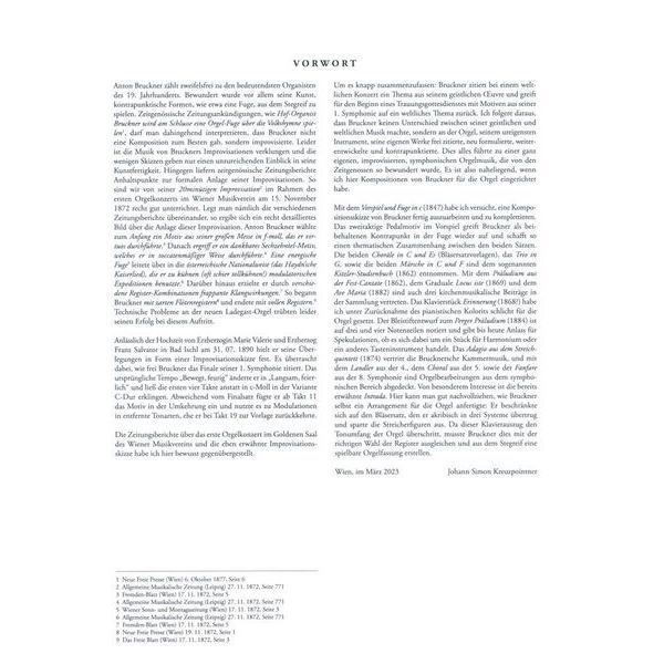 Doblinger Musikverlag Anton Bruckner for Orgel