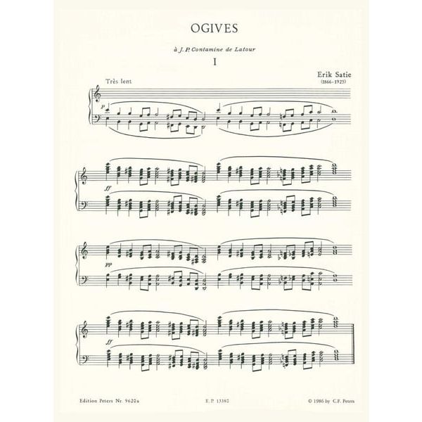 Edition Peters Satie Klavierwerke 1