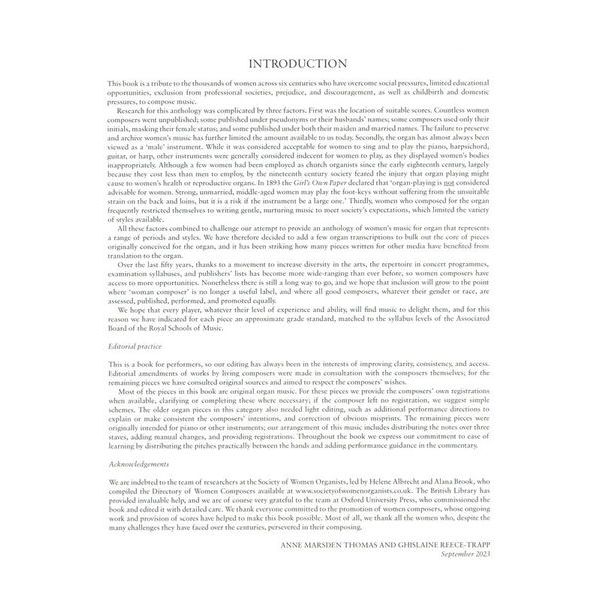 Oxford University Press Organ Music Women