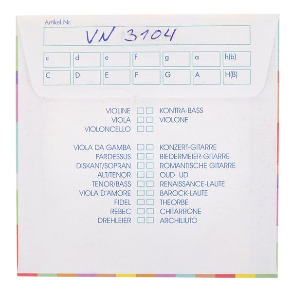 Kürschner Arch Lute 8th Course E