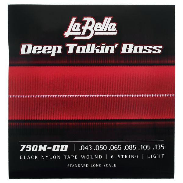 La Bella 750N-CB Black Nylon Tape