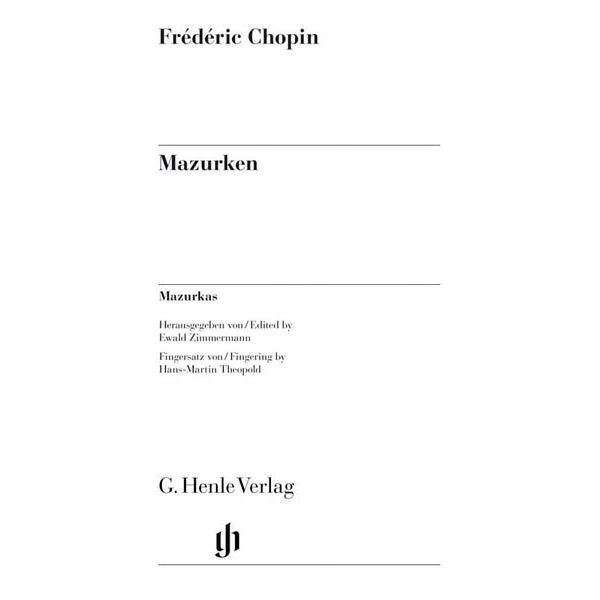 Henle Verlag Chopin Mazurken