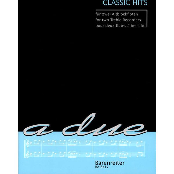 Brenreiter Classic Hits 2 Altblockflöten