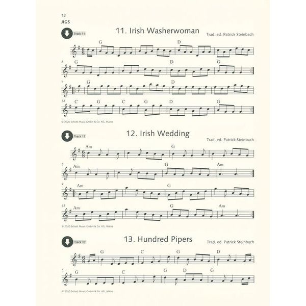 Schott Irish Folk Tunes For Flute 2