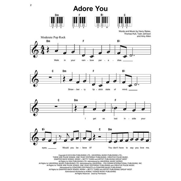 Hal Leonard Harry Styles Super Easy