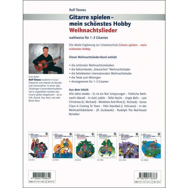 Schott Weihnachtslieder Gitarre Hobby