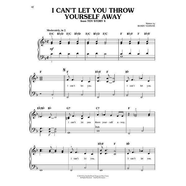 Hal Leonard Toy Story Easy Piano