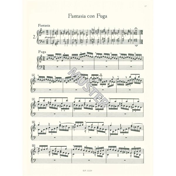 Edition Peters Bach Chromatische Fantasie