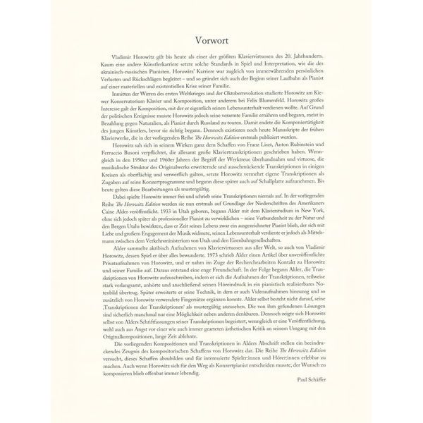 Schott Horowitz Waltz in F Minor