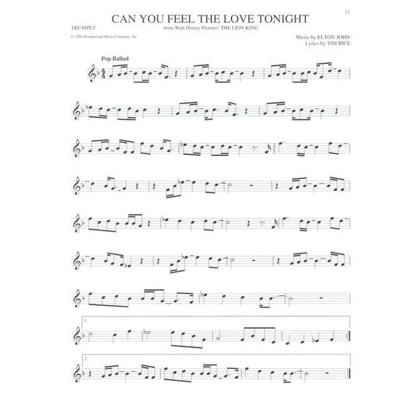 Hal Leonard Big Book Of Disney Trumpet