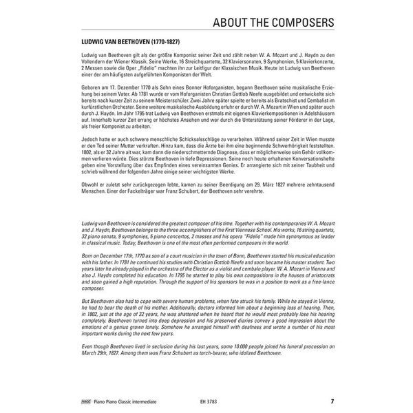 Hage Musikverlag Piano Classic Intermediate