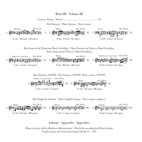 Henle Verlag Haydn Klaviersonaten 1