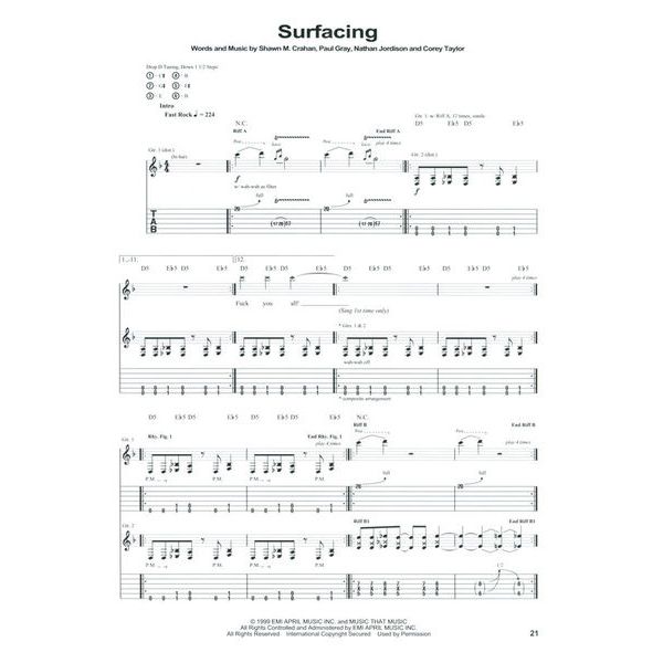 Hal Leonard Slipknot