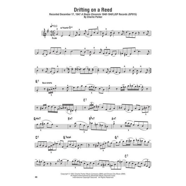Hal Leonard Charlie Parker Omnibook Eb 2