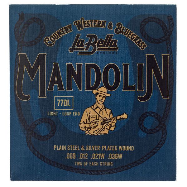 La Bella 770L Mandolin Silv.Pl. Light