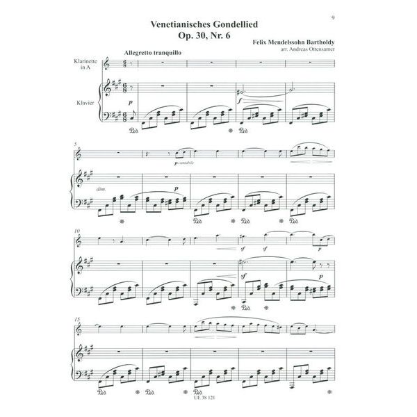 Universal Edition Mendelssohn Lieder ohne Worte