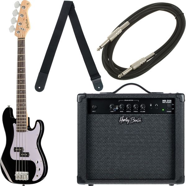 Harley Benton PB-Shorty BK Standard Set 1