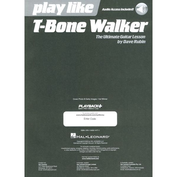 Hal Leonard Play Like T-Bone Walker