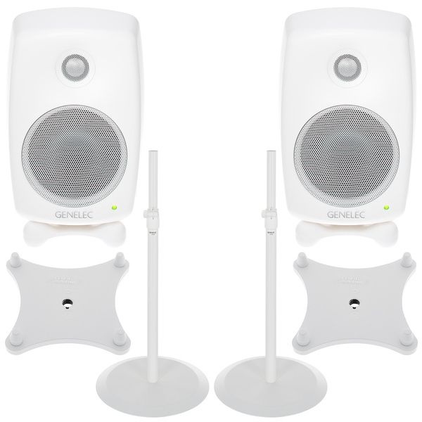 Genelec 8020 DPM Stand Bundle WH