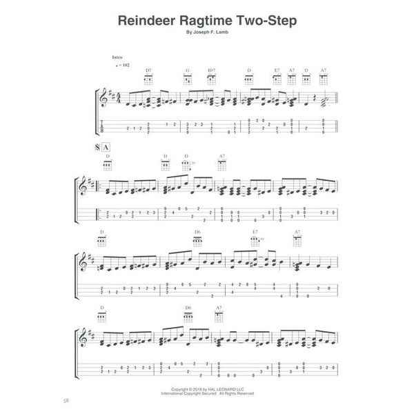 Hal Leonard Ragtime Fingerstyle Ukulele