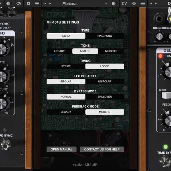 Moog MF-104S Analog Delay Plugin