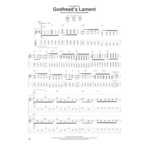 Hal Leonard The Best Of Opeth