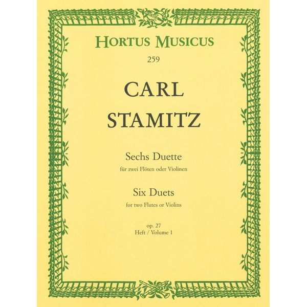 Brenreiter Stamitz Sechs Duette 1