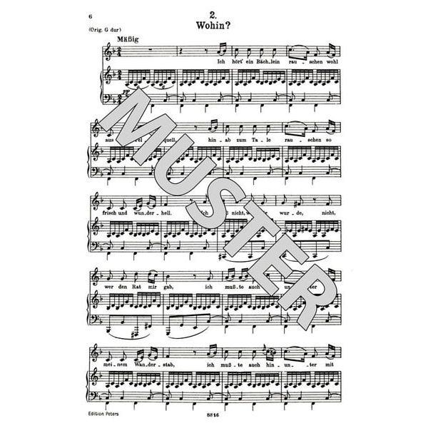 Edition Peters Schubert Lieder 1 Mittel
