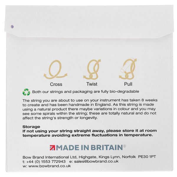 Bow Brand NG 1st C Gut Harp String No.3