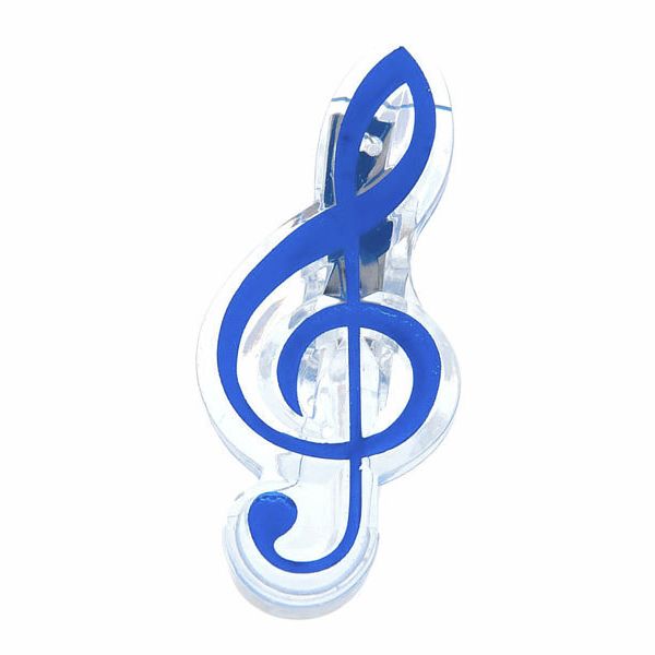 agifty Music Clip Violin Clef Blue