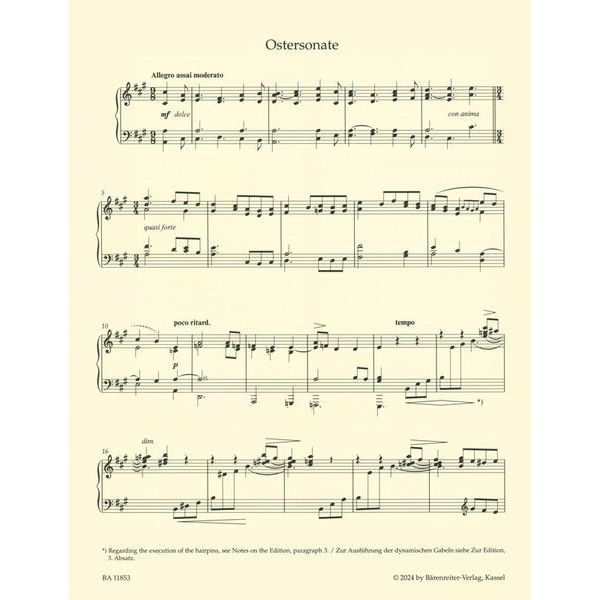 Brenreiter Hensel Ostersonate