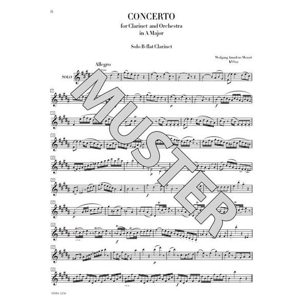 Music Minus One Mozart Clarinet Concerto KV622