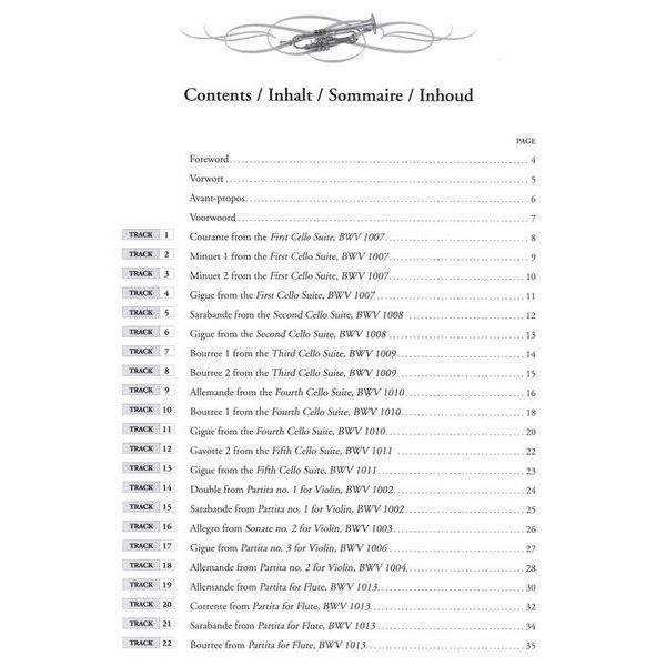 De Haske Bach For Trumpet