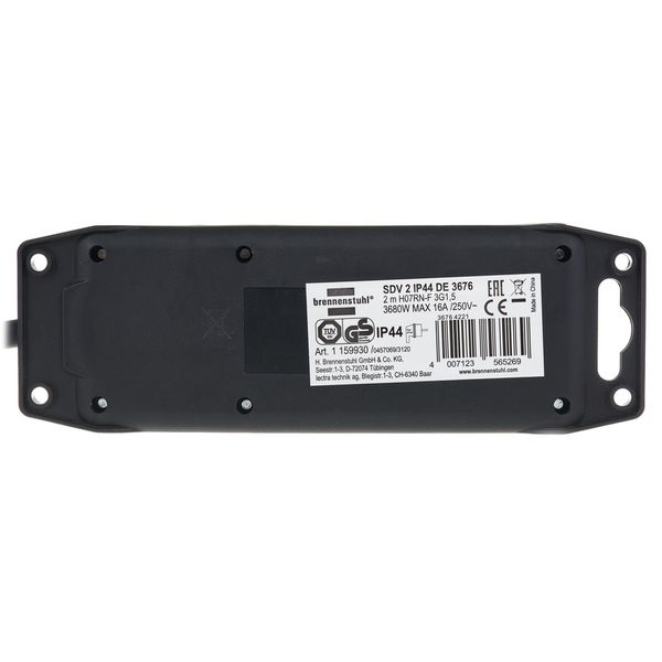 Brennenstuhl Hinged Lid Socket Dist. 2-Way