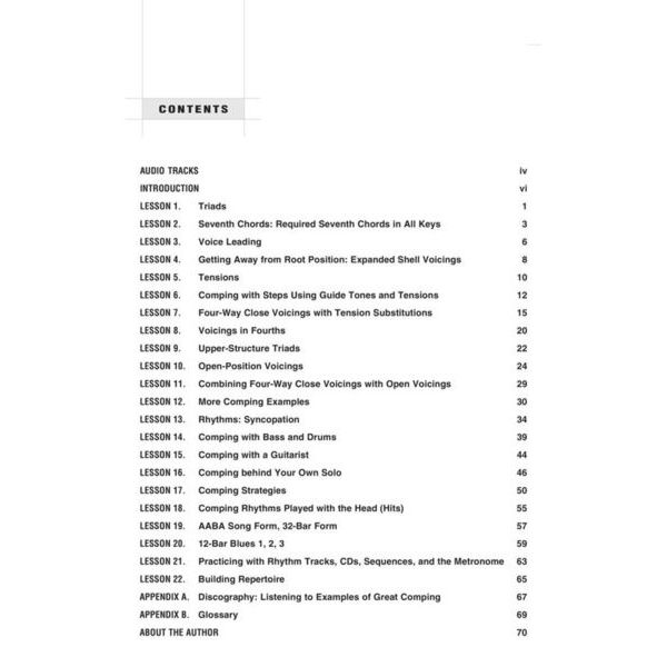 Berklee Press Jazz Piano Comping