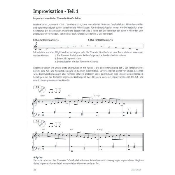 Artist Ahead Musikverlag Die Jazz-Piano-Schule