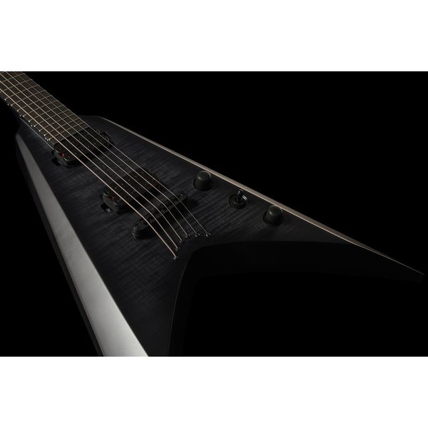 Solar Guitars V2.6FBB Baritone Flame Black