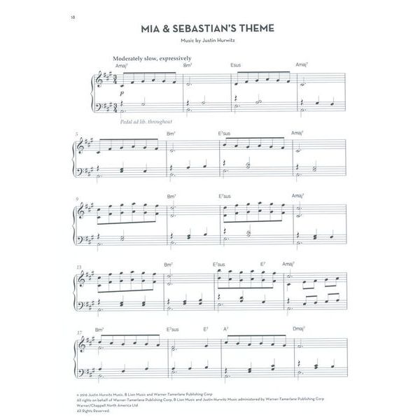 Faber Music La La Land Piano Solo