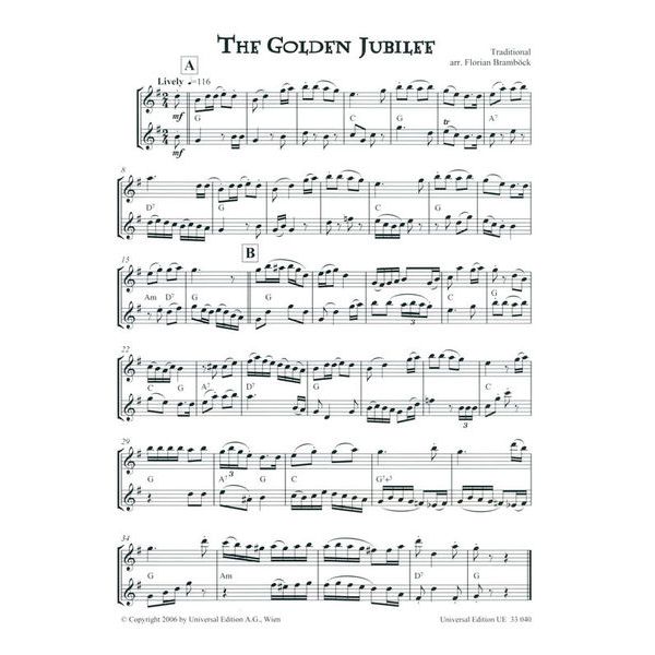 Universal Edition Celtic Flute Duets